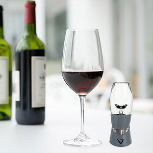 Vinturi Acrylic Wine Aerator for Red Wines, Gray