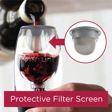 Load image into Gallery viewer, Vinturi Acrylic Wine Aerator Tower Set for Red Wines with Clear Stand